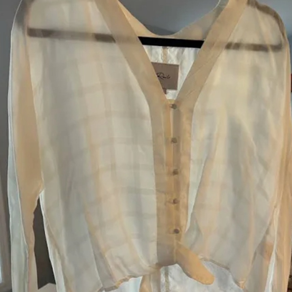 Rails Tie Front Button Up Blouse